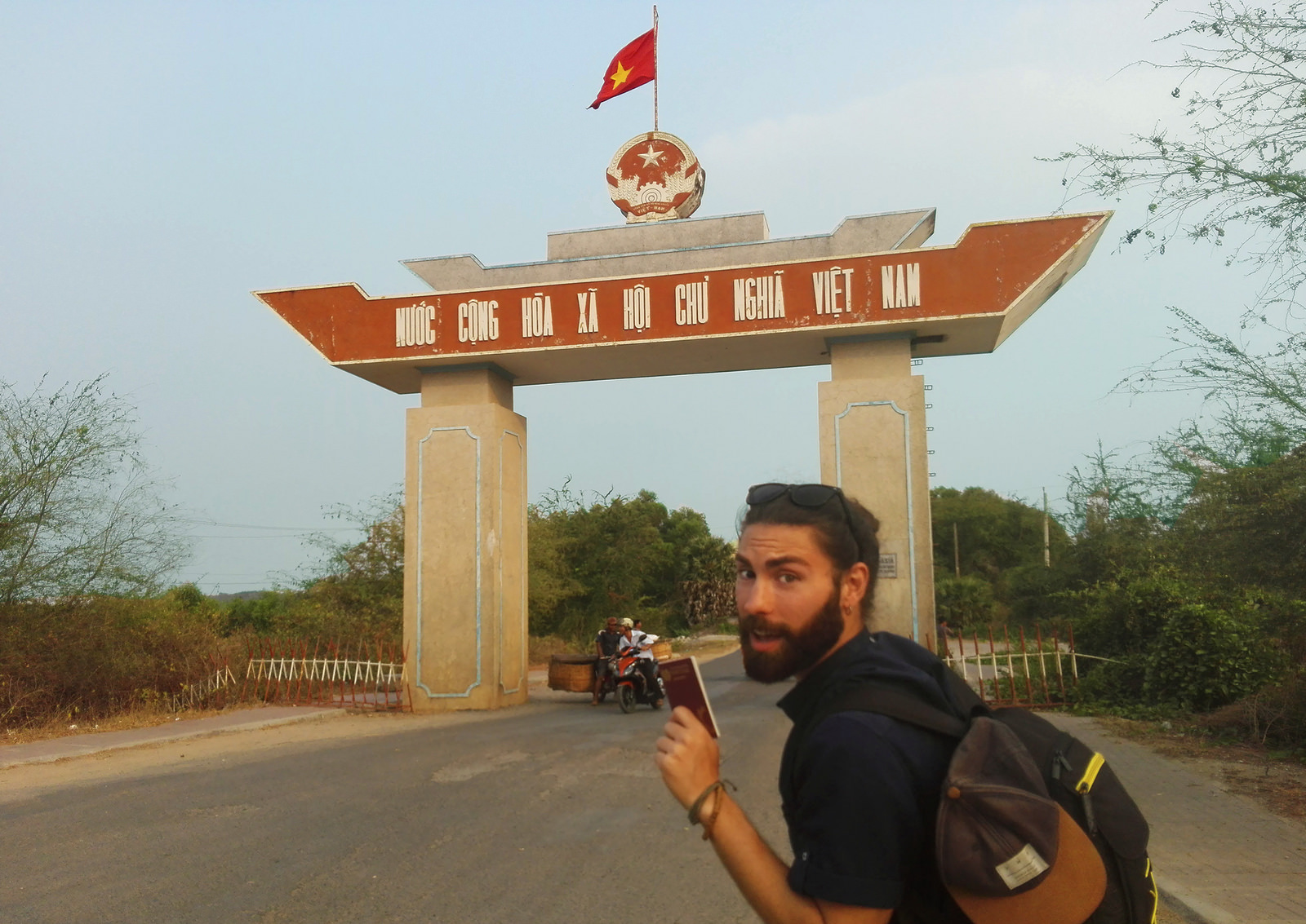 Mario crossing a vietnamese border
